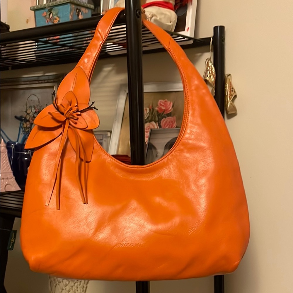 Paolo Masi orange Hobo bag